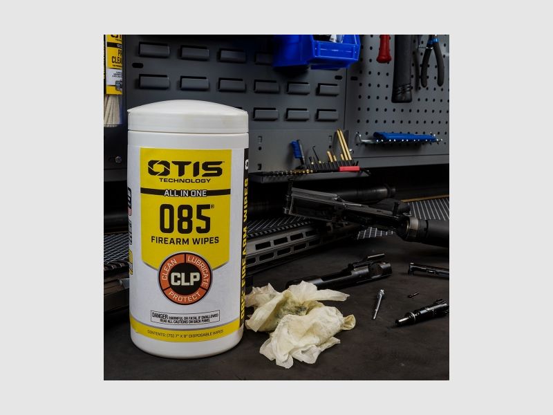 Otis 085 CLP reinigingsdoekjes in praktische dispenser, 75 doekjes