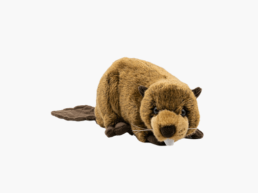 LivingActive Biber Plüschtier 25 cm – Kuscheltier mit flauschigem Körper