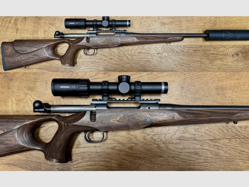 Mauser M12 calcio con Minox e silenziatore