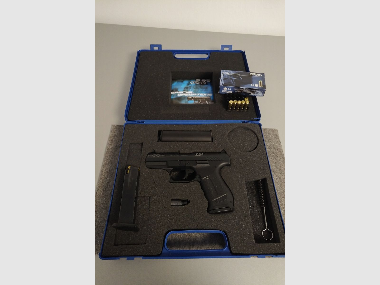 Walther 2006 P99 PAK Gas Signaal 007 Special Operations PTB 762 James Bond Beperkte Editie 0202/1000, afbeelding 6 van 13