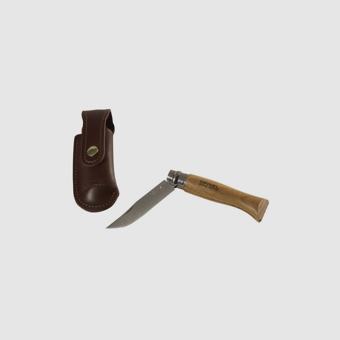 Opinel Tradition Klinge inox Nr. 8 + Lederetui