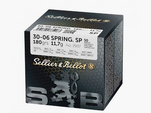 SELLIER & BELLOT 30-06SPR. 180GRS. - SP - 50 SCHUSS