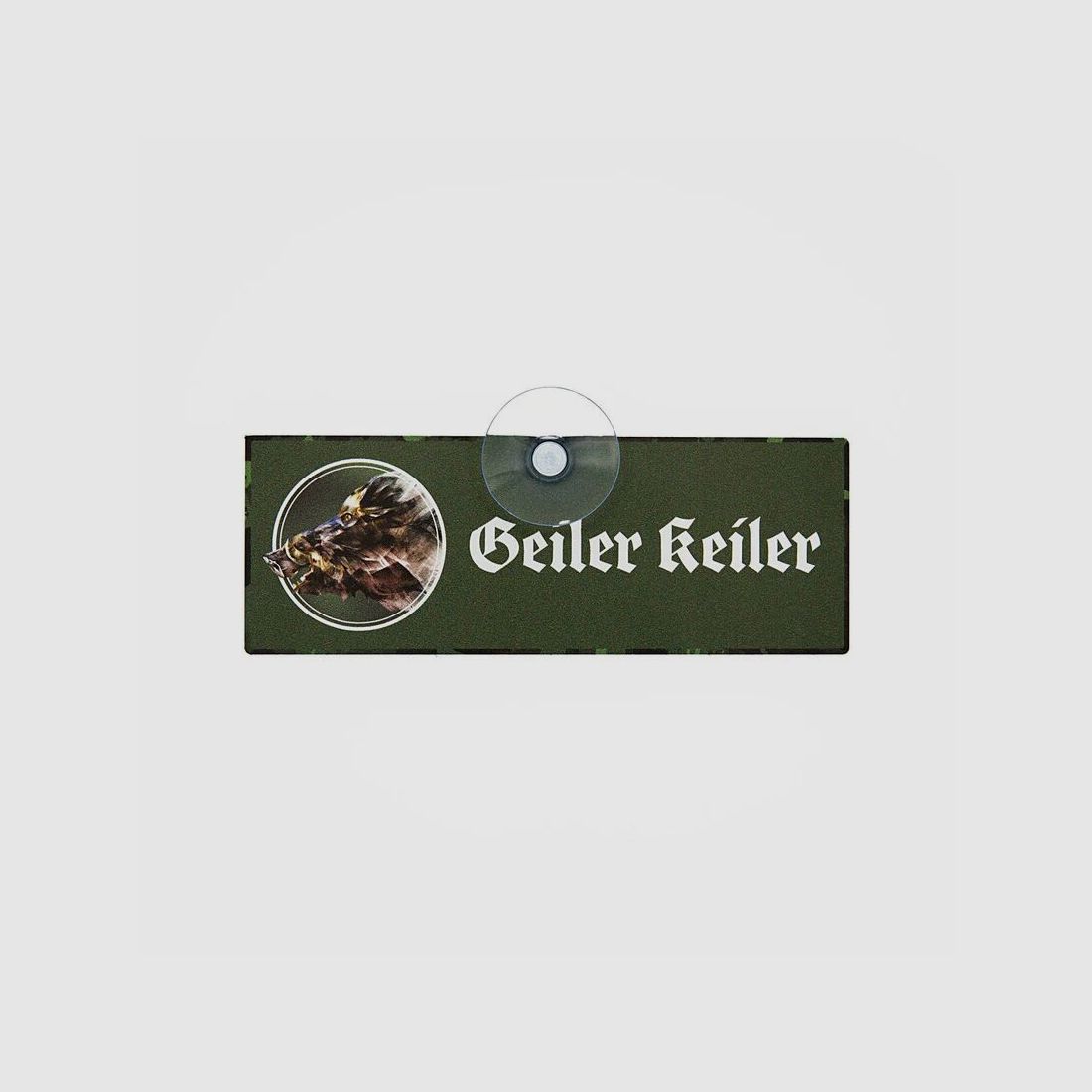 Wild Hilde car sign with suction cup - "Cool Boar, image 1 of 2