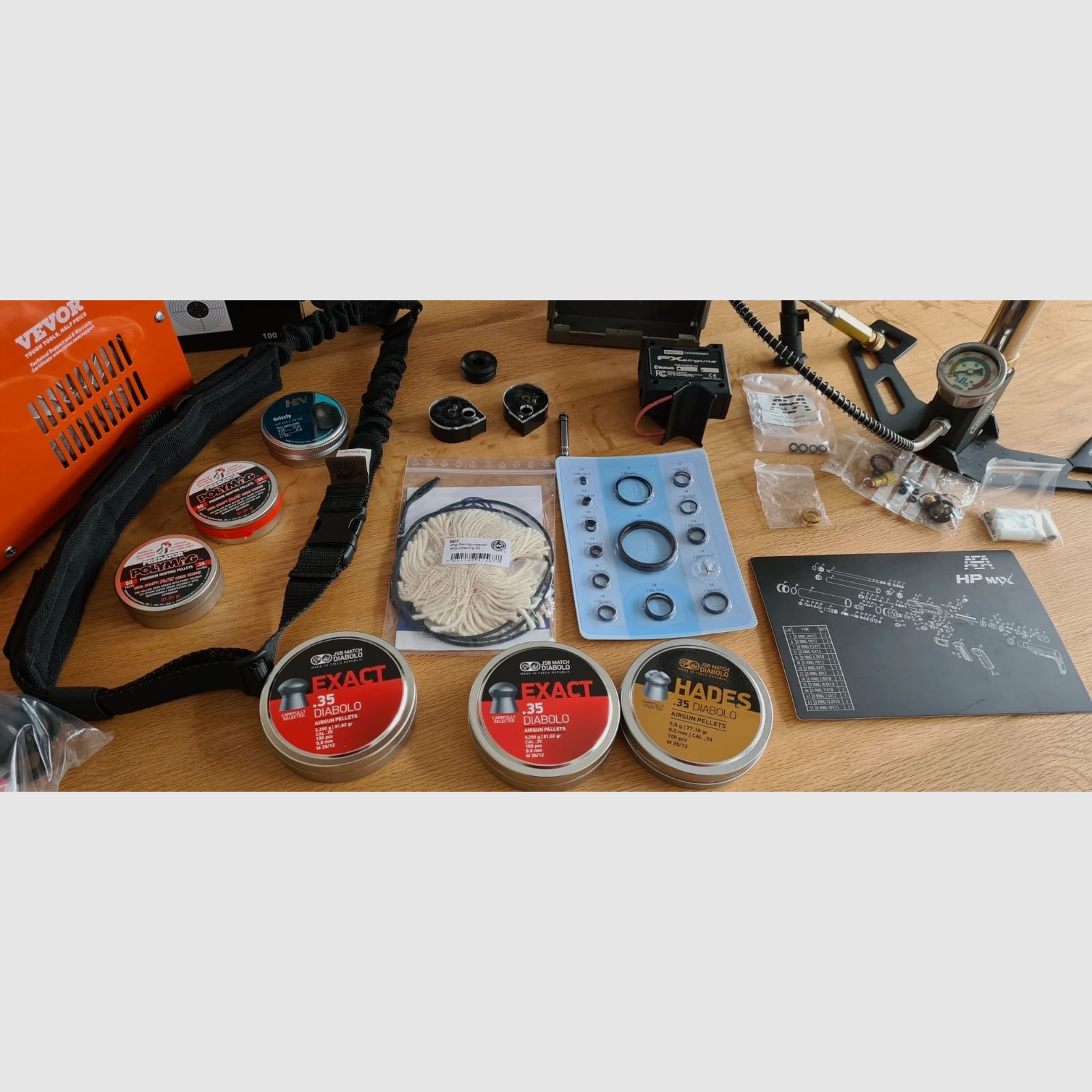 AEA HPMax MK1 9mm (.357) F-Version | HUGE premium complete set incl. Element Optics, compressor, FX Chrony and much more