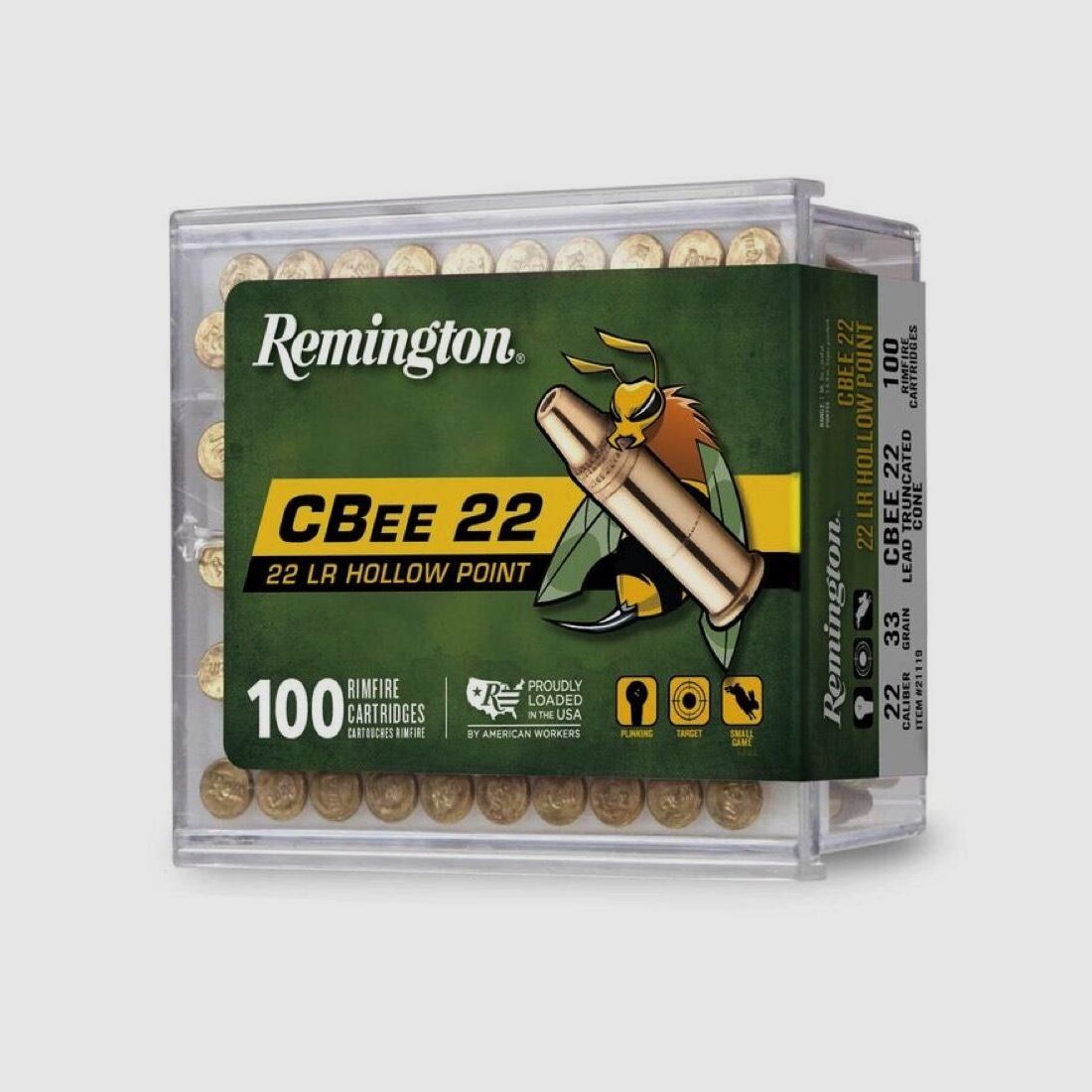 Remington C-Bee PTCHP 33grs 100St .22lr