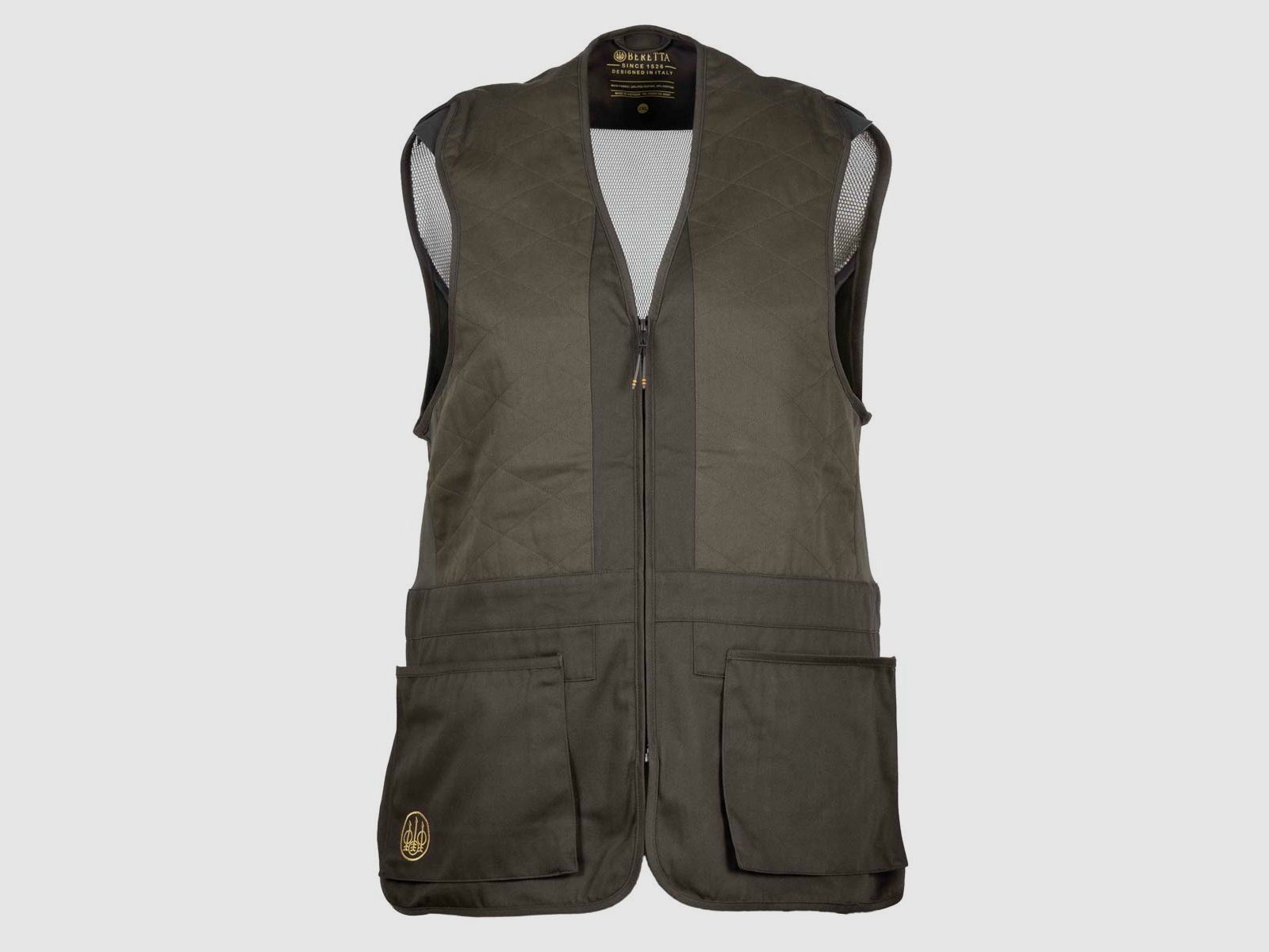 Beretta Schießweste Tredi Brown Bark mit Waffen Schrum Stick