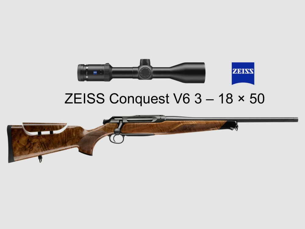 J.P. Sauer & Sohn Sauer 505 Ergo Lux Repetierbüchse HQ3 Ausstattungspaket Elegance + VSR | 8.5x55 Blaser | ZEISS V6 3-18x50, Bild 1 von 7