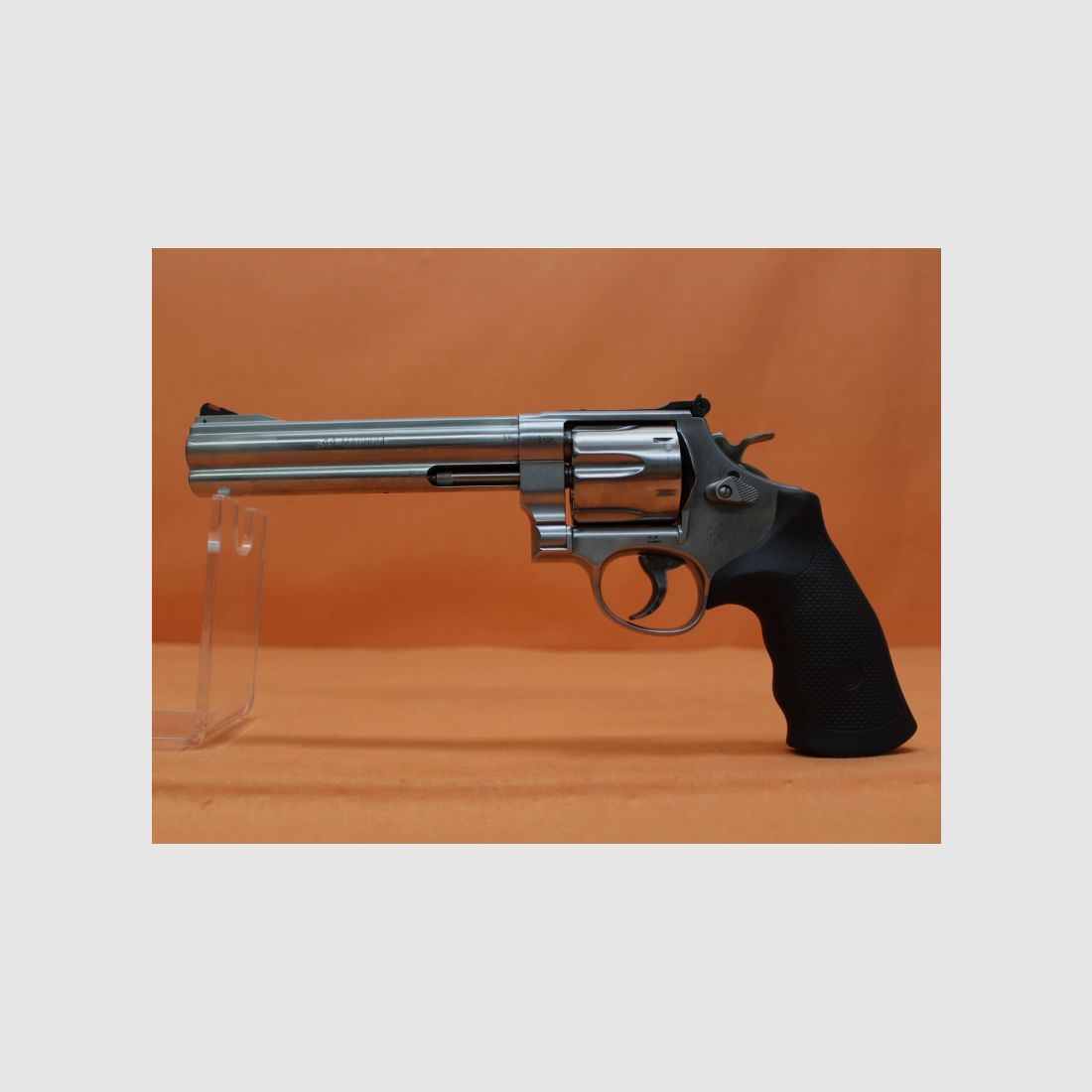 Revolver .44RemMagnum Smith&Wesson/ S&W629-6 Classic Stainless 6,5" Lauf/Mikrometervisier/Gummigriff