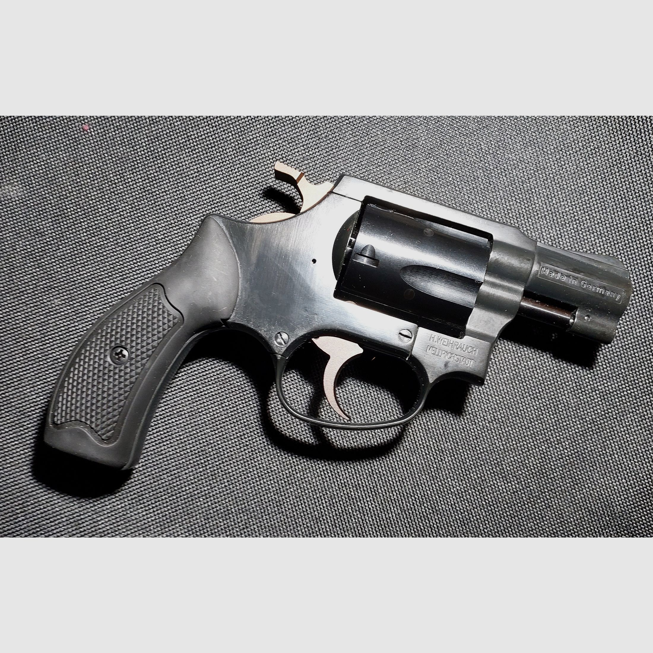 Weihrauch HW37 Cal. 9mm R.K. (PTB 887) OVP muy bien conservado (Arminius HW 37)