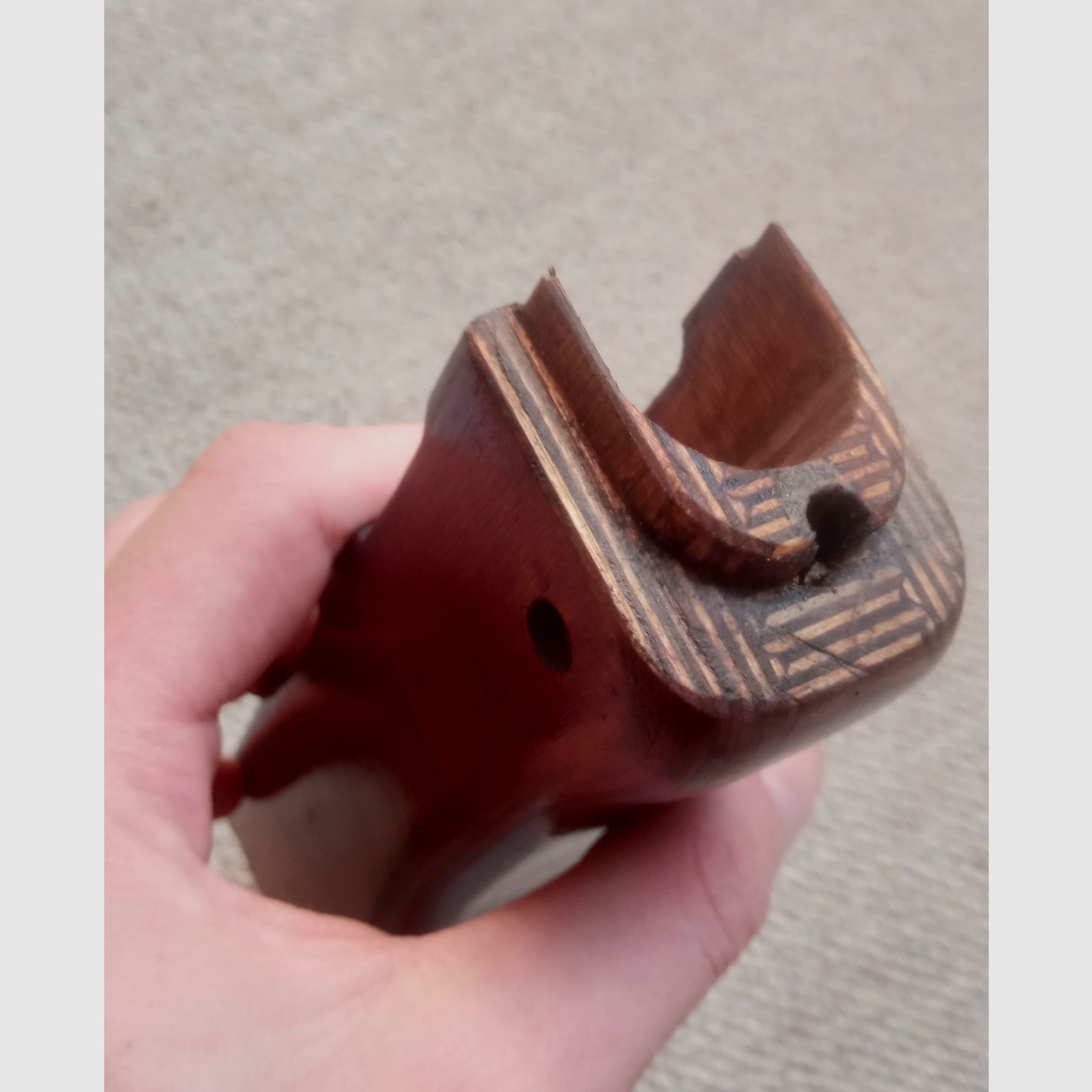 Original Russian RPK grip & handguard made of laminated wood with ferrule fitted for AK (AK74 / AK-100 / Saiga / AKM / Yunker 2/3/4 / Cybergun)