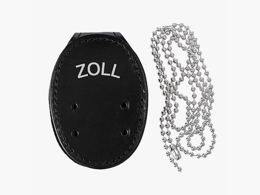 ETZEL Markenhalter mit Gürtelclip und Kette "ZOLL"