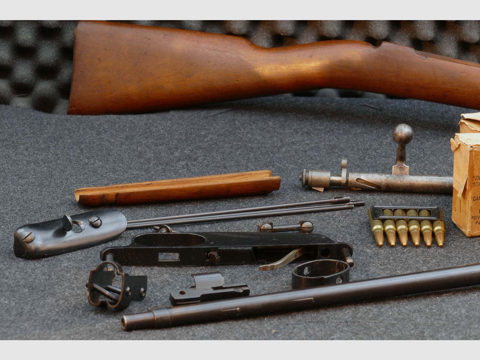 Carcano Mod. 1938 „Fucile Corto“, 7,35Carcano — 1939 — Calcio e sistema con lo stesso numero (fucile corto), ordinanza, collezionista