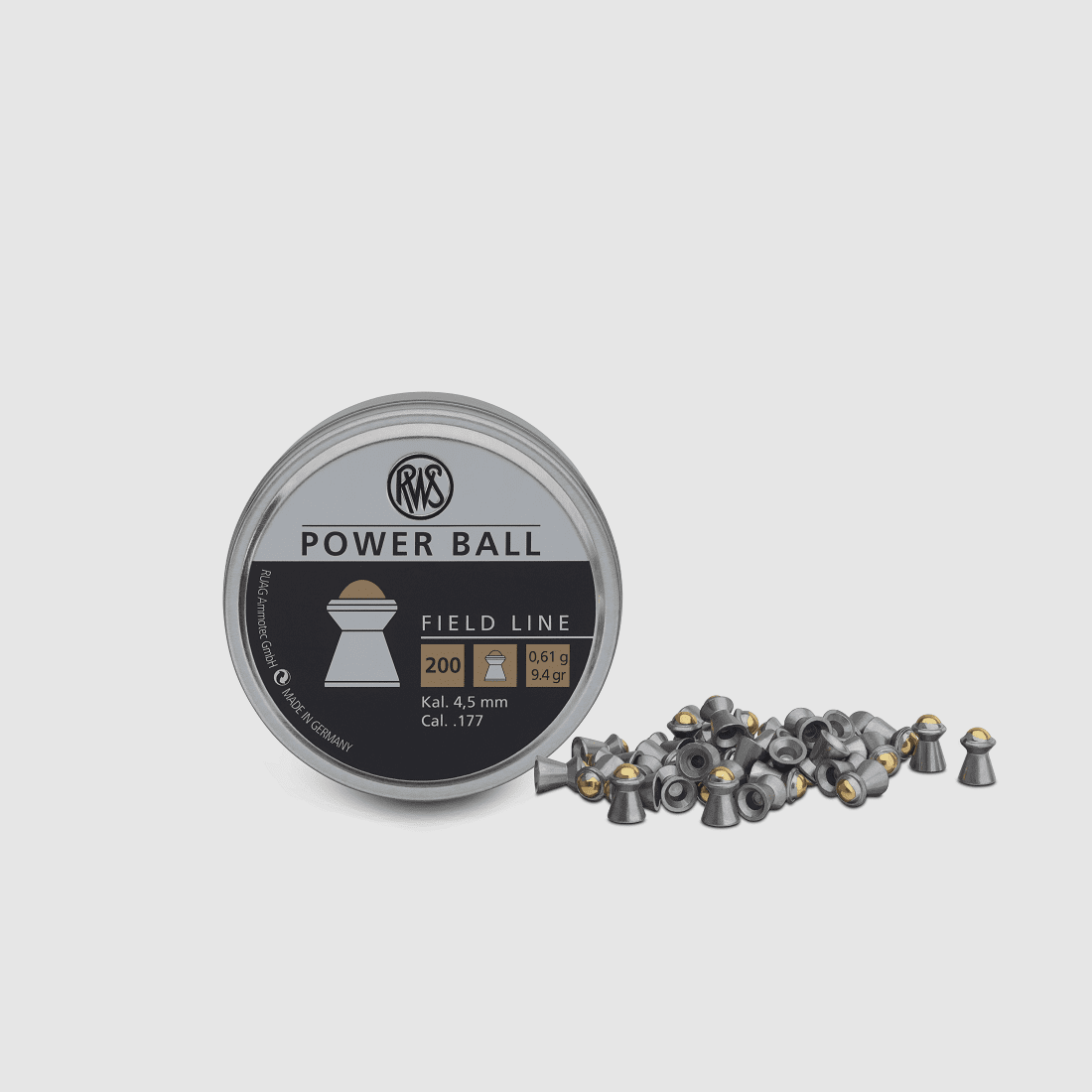 RWS FIELD-L Pow Ball Diabolo 4,5 mm 0,61g BLI 200er