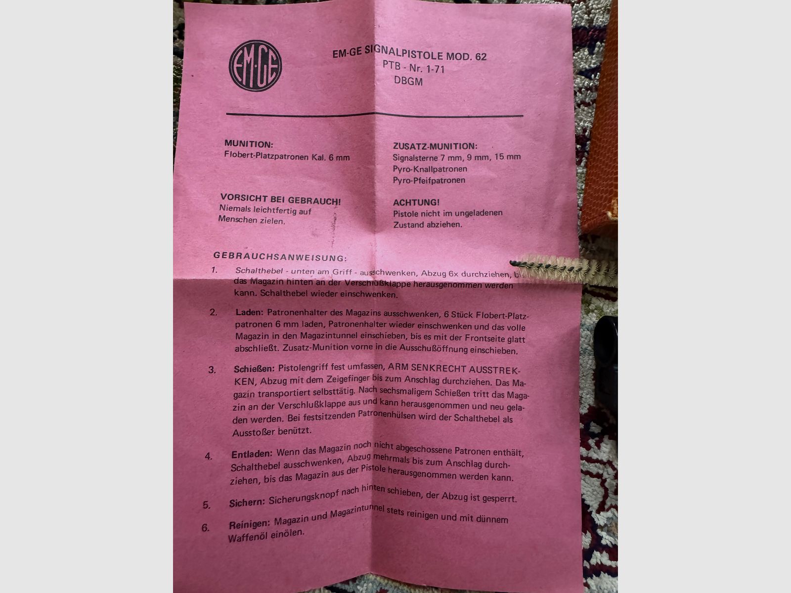 EM-GE Model 62 Topstaat Met verpakking + handleiding RARITEIT