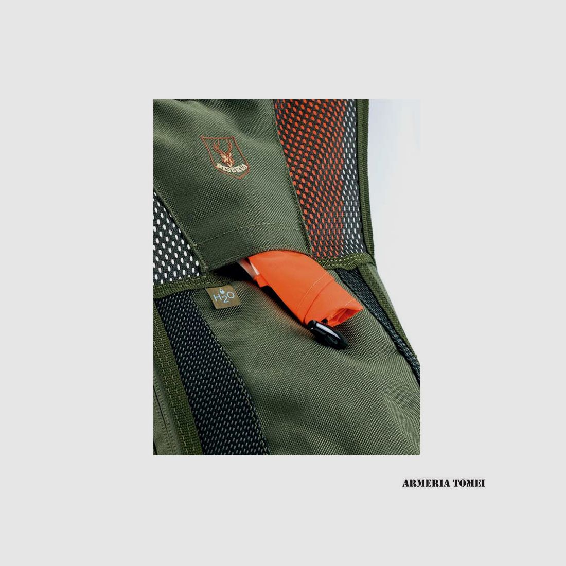 RISERVA – Jachtvest/rugzak voor hondengeleiders van Cordura, groen, afbeelding 3 van 3