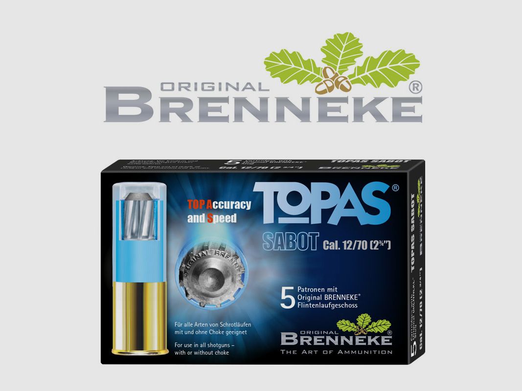 Brenneke TOPAS® Sabot .12/70 20g 5 cartridges