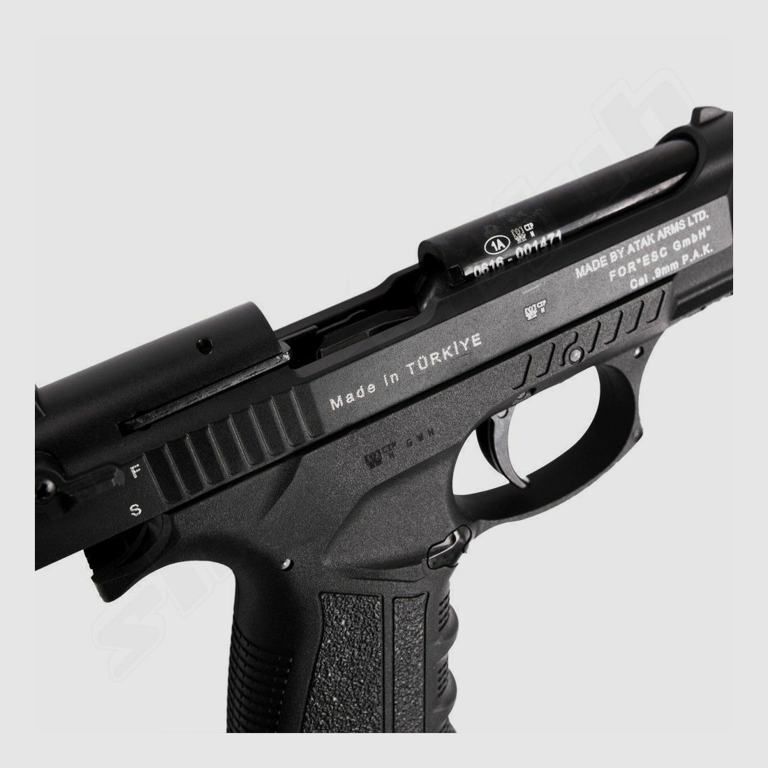 Zoraki 918-P Schreckschusspistole Brüniert 9mm PAK Komplett-Set