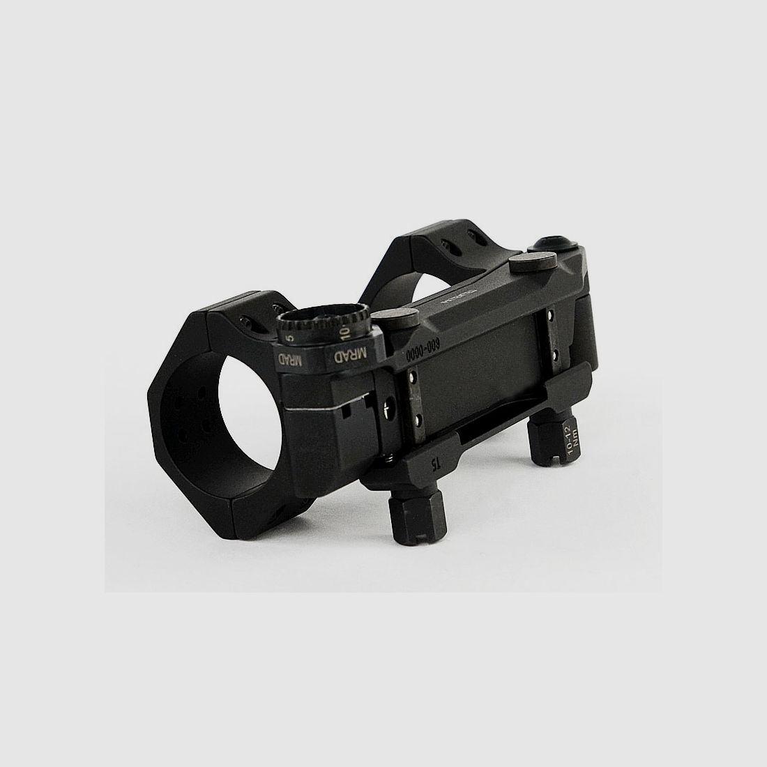 ERATAC block mount with adjustable front inclination, with knurled nut ø 30 mm + 20 mm height (0-20 mrad front inclination), 371 g