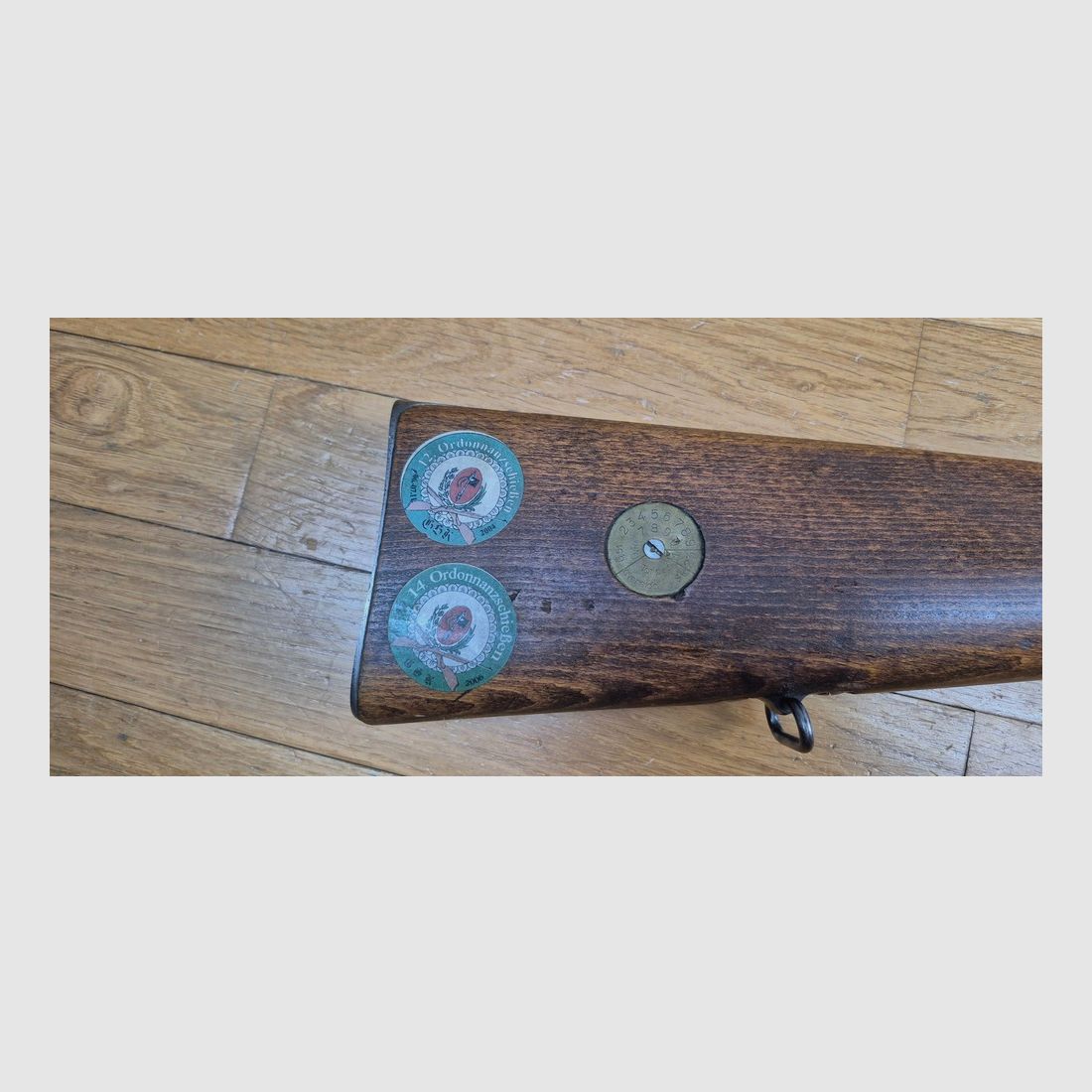 Sehr schönes Wettkampfgewehr schwedisches Mauser M96 – Herstellung Carl Gustav von 1919 – Originalkaliber 6.5×55 schwedisch – Magazin auf einen Schuss beschränkt – Mauser Familie 1893 – Präzisionsvisier – Schwedische Mechanik – Brünierung 97% – Wunderschöner Lauf – Wettkampfwaffe – Kategorie D – TBE+, Bild 4 von 37