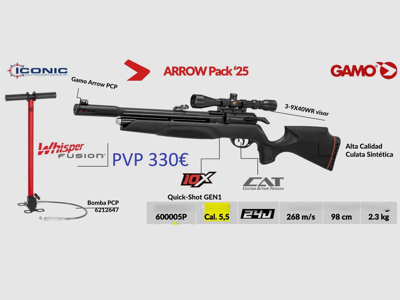 Gamo Pack Arrow 5,5 mm