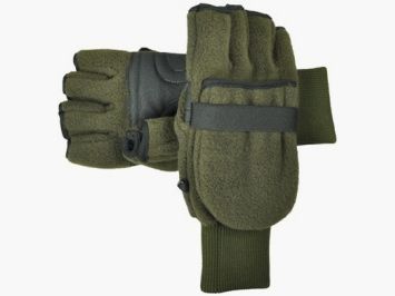 Handschoen zonder vingertop - met want en rubberen band