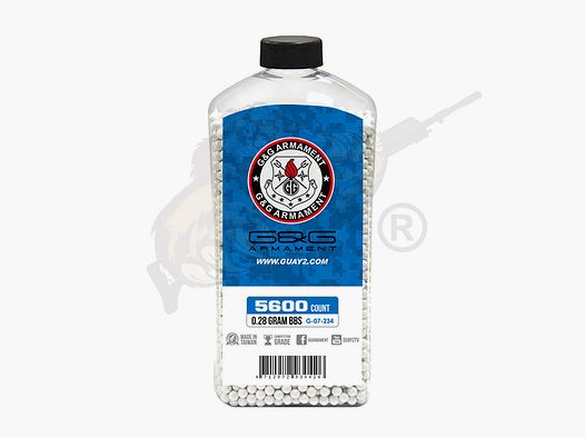 Perfect Airsoft BB`s 0.28g (5.600 Stück) diameter 5,95mm - Weiß