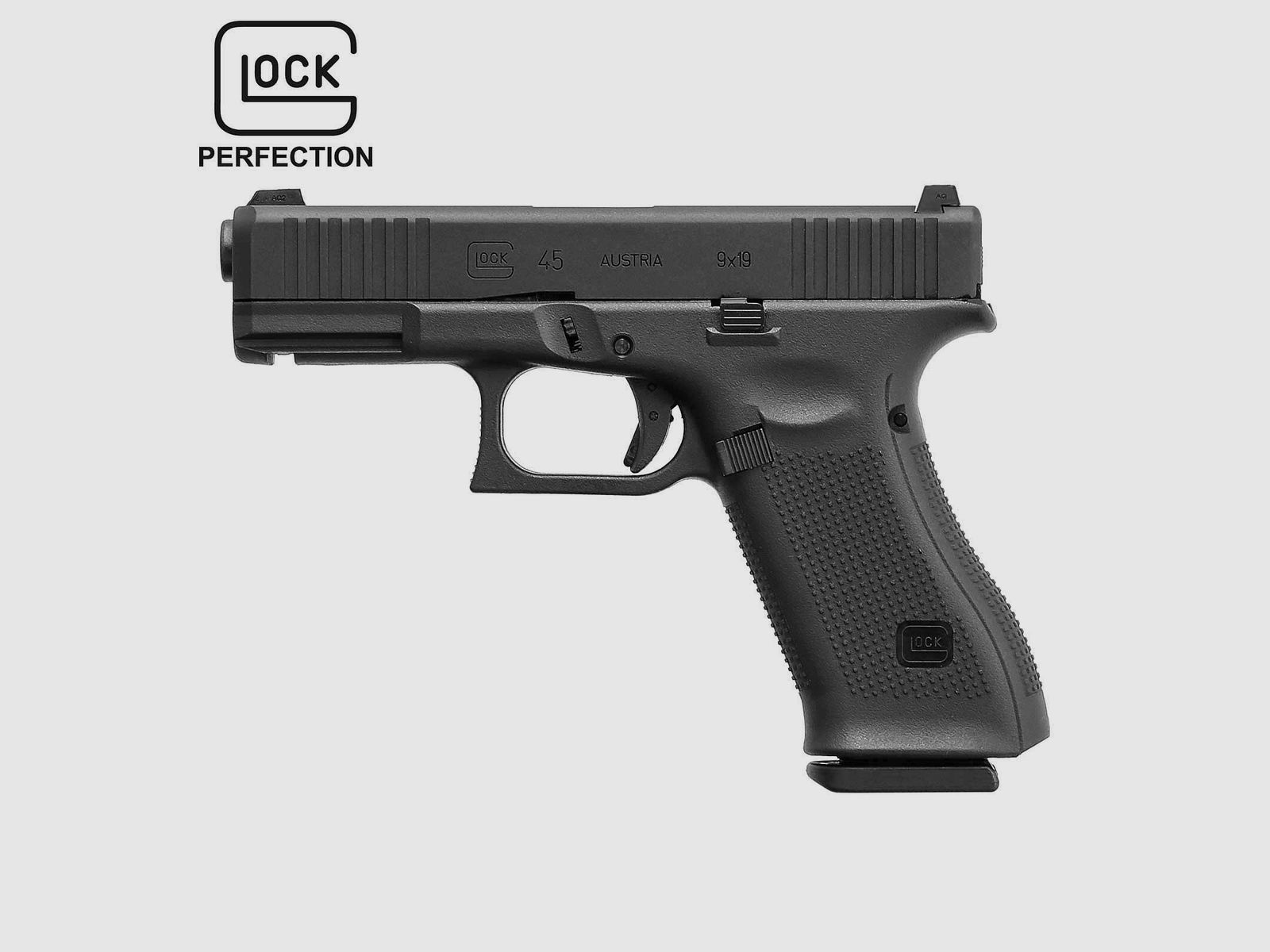 Glock 45 Softair-Pistole Schwarz Kaliber 6 mm BB Gas Blowback (P18)