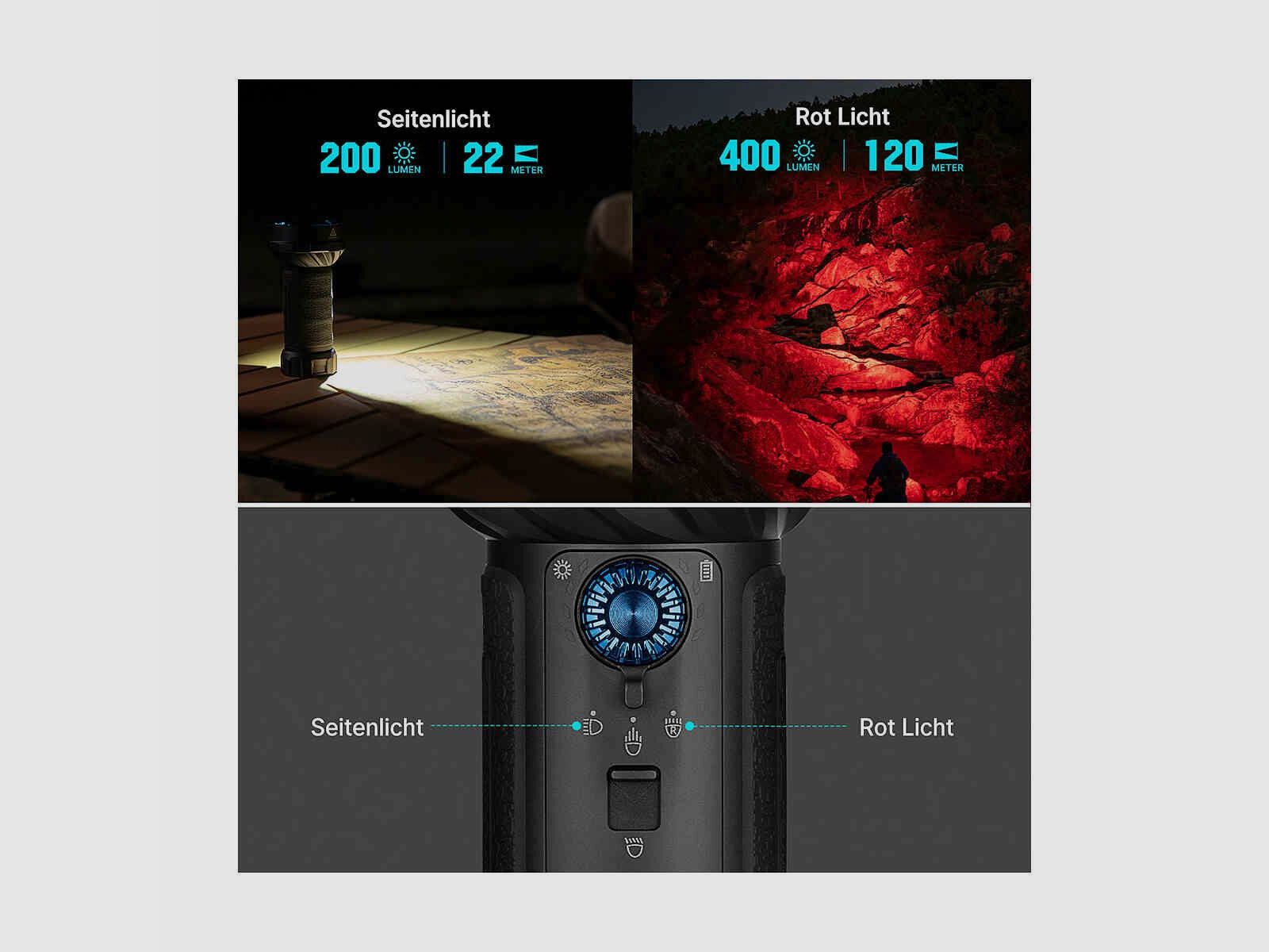Olight® Marauder Mini 2 LED Taschenlampe - 10 000 Lumen schwarz, Bild 7 von 16