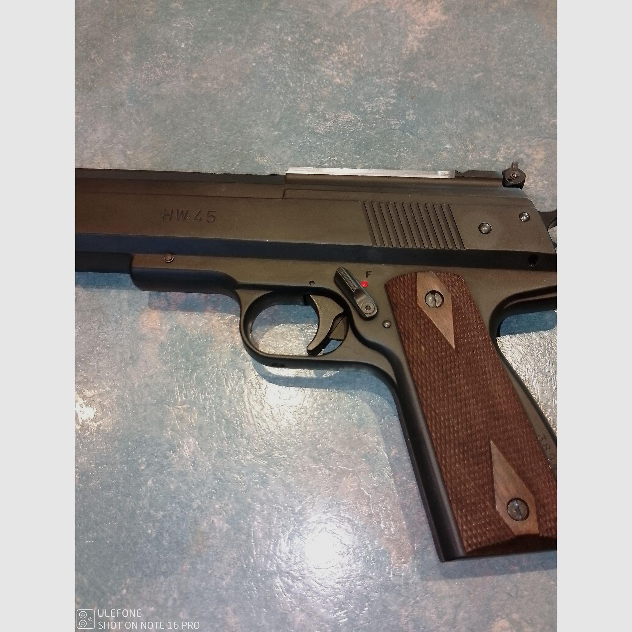 Weihrauch HW 45 Luftpistole,sehr stark im Durchschlag.Top Zustand 