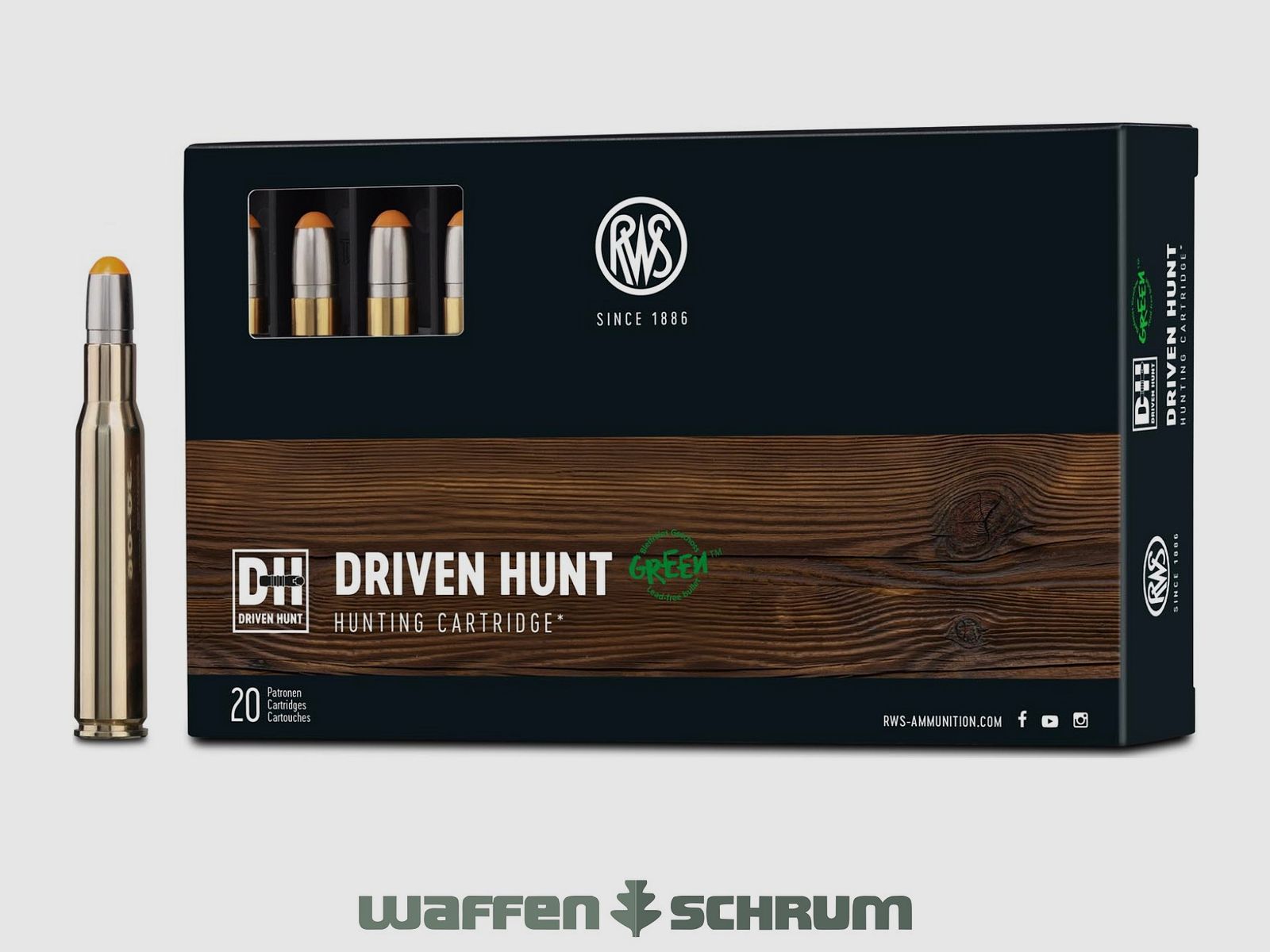 RWS Driven Hunt 10.7g - 165gr .30-06Spring