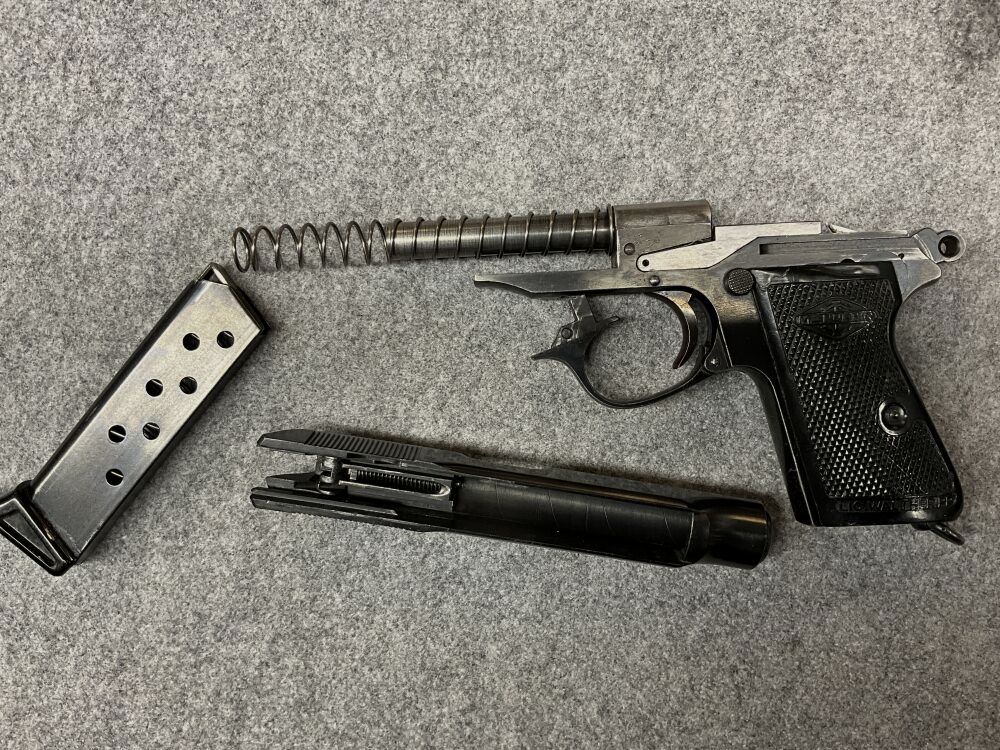 Walther PP from wartime production with acceptance stamp imperial eagle 7.65mm Browning