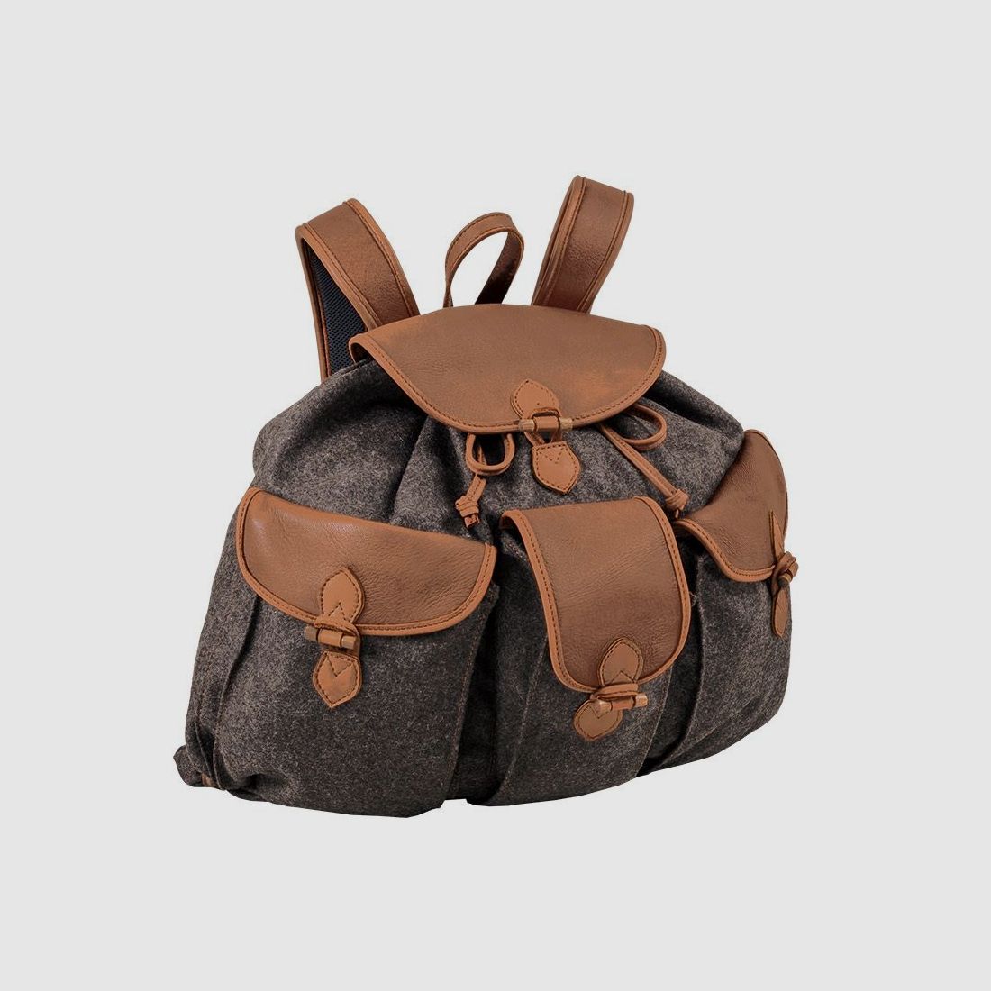 AKAH Rucksack "Loden de Luxe" mit Elch-Leder