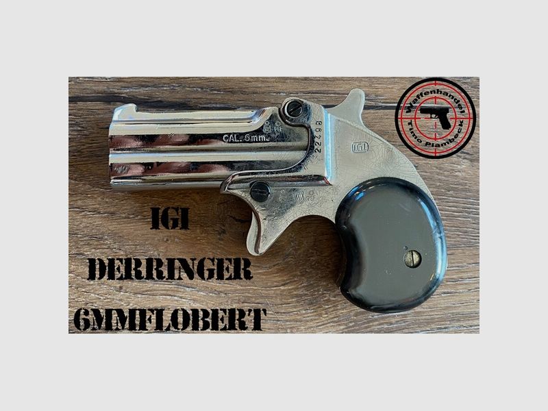 Einzellader-Pistole  IGI  Derringer  im Kaliber 6mm Flobert