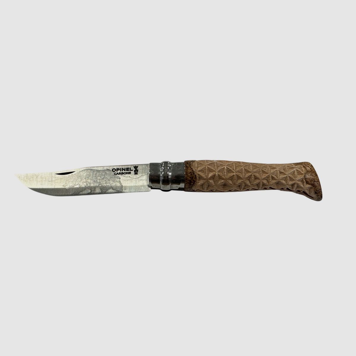 MESSER – OPINEL – N.9 CARBON HANDGEFERTIGT | DREIECKSMUSTER | BÄRENKLINGE, Bild 1 von 4