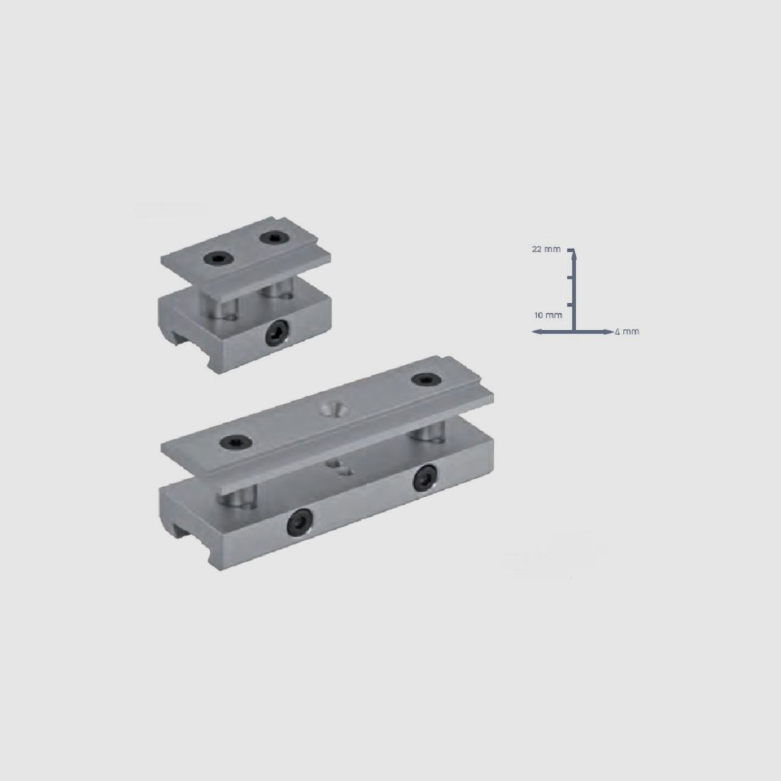 Centra Block Club Anschütz Mod. 54 10-22mm richtlijn verhogingen
