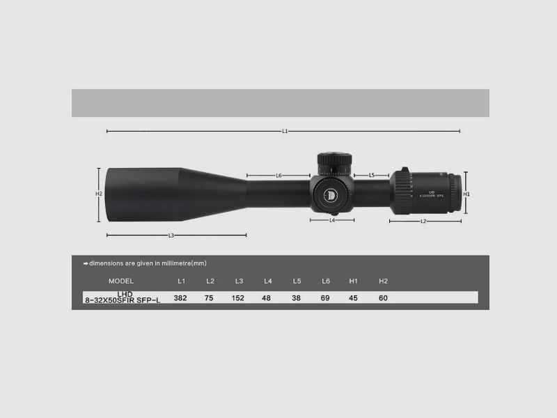 Discovery Optics 8-32X50 Zielfernrohr, für Jagd, Zielschießen, Ziel - NEUWARE, Bild 4 von 6