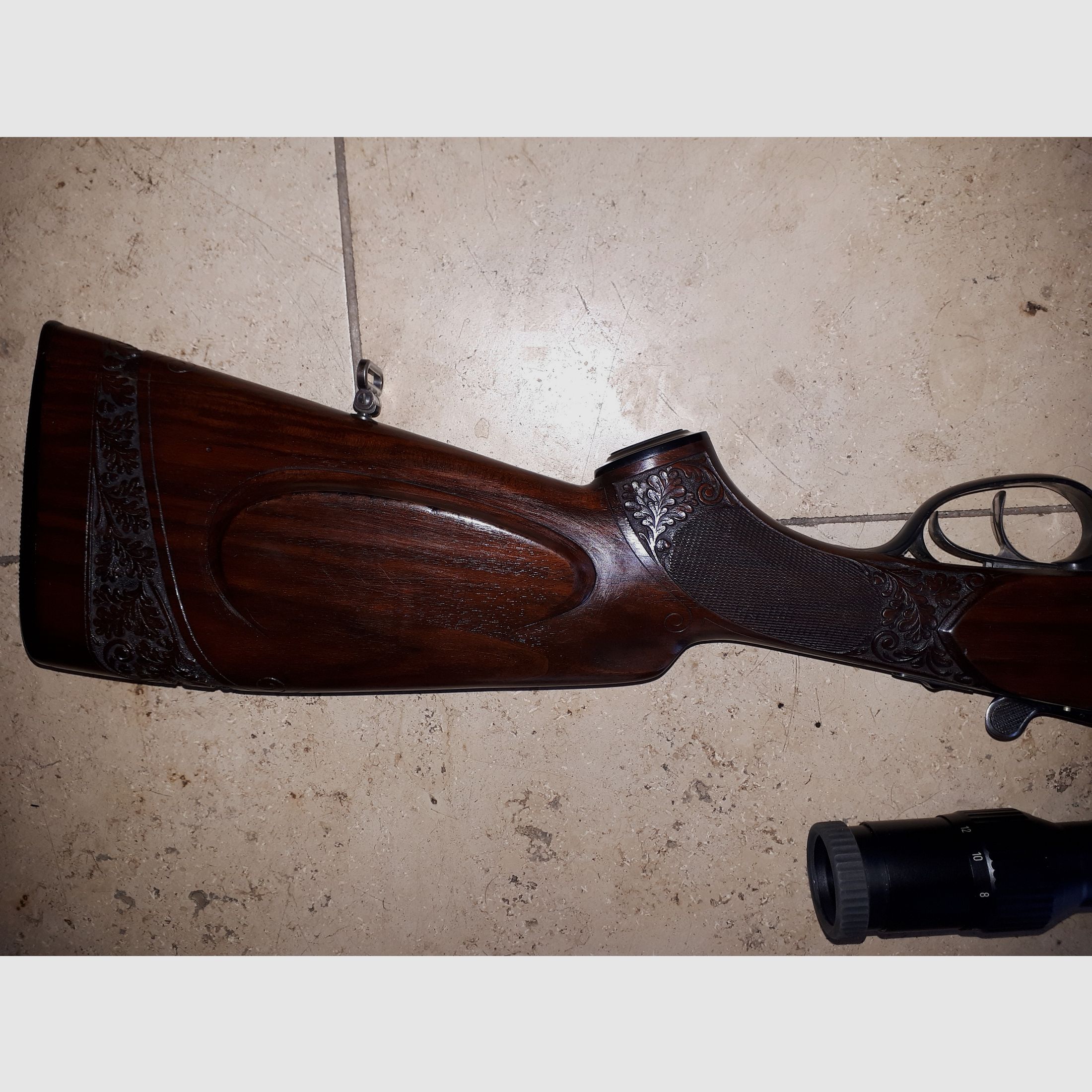 Bock rifle Krieghoff Teck with scope.