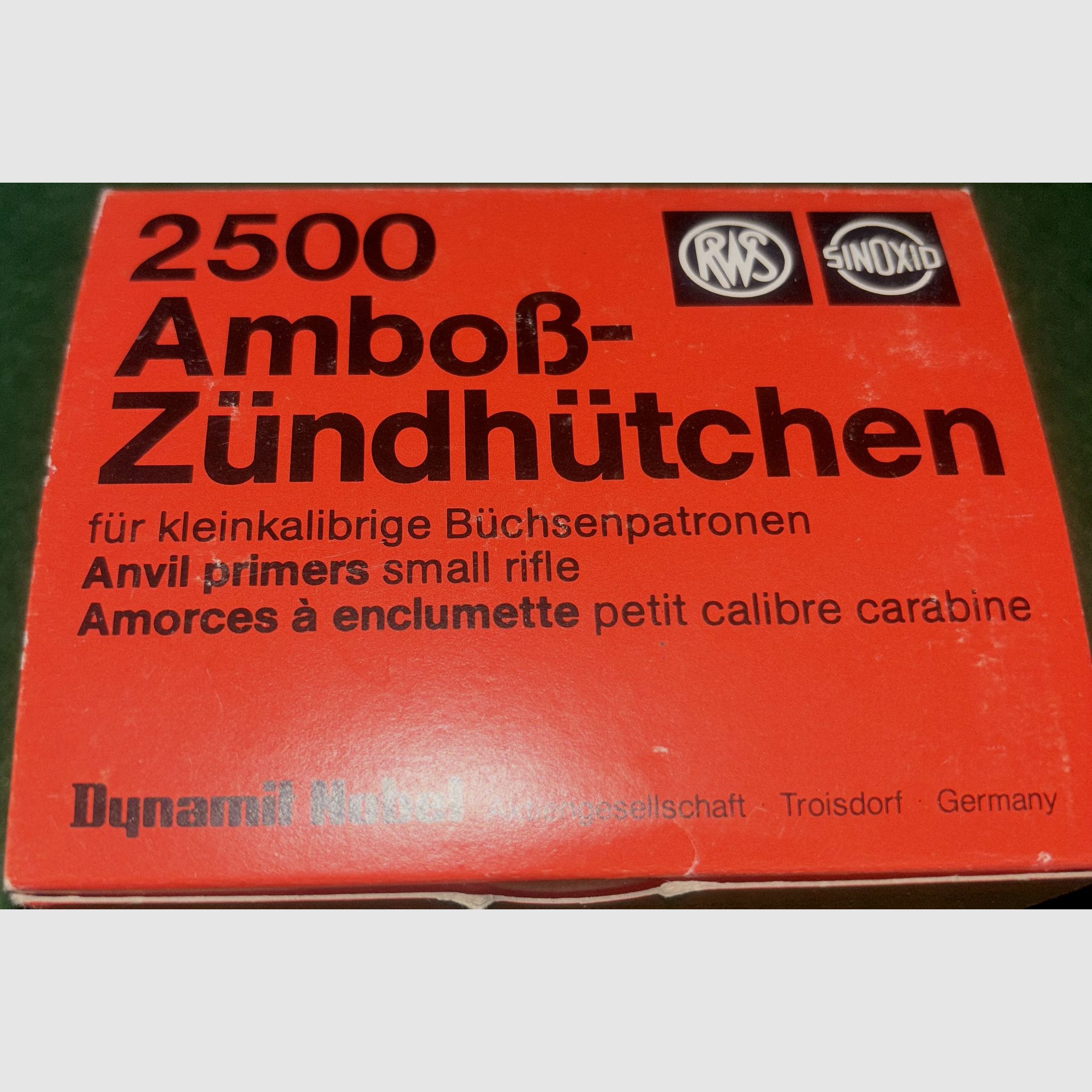 RWS Amboß- Zündhütchen 4,45 mm Nr. 4033 