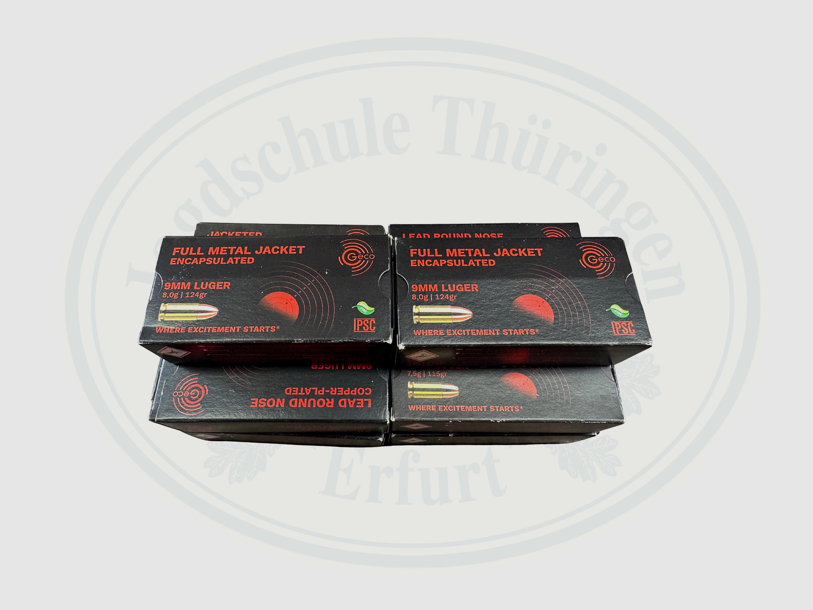 GECO 9mm LUGER FMJ SX 8,0g /124 gr