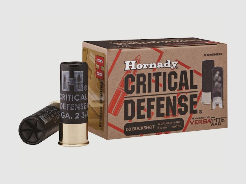 Hornady Schrotpatrone Critical Defense .12/70 28g Buckshot #00 (8,4mm) 10 Patronen