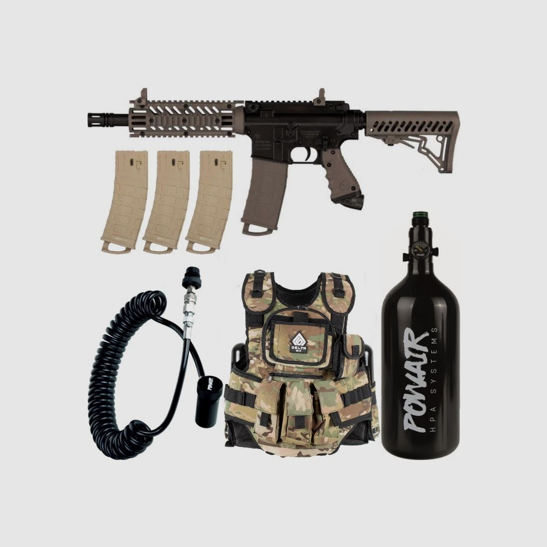 Tippmann TMC MagFed Paintball Complete Package