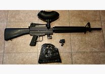 (VERSAND DEUTSCHLAND IM PREIS INKLUSIVE) Umarex M16-1 Cal.68 Paintball Markierer + Kugeln + Ersatzfeedneck