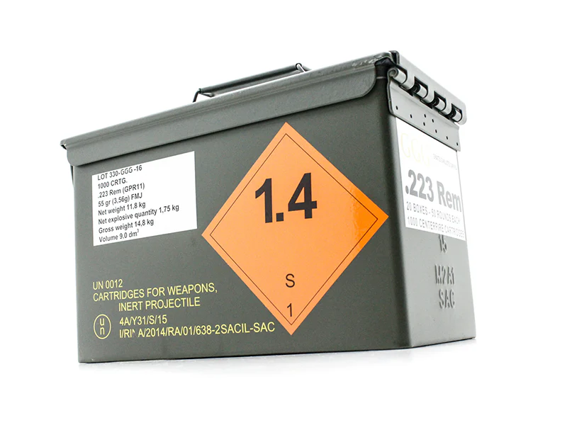 .223 Rem 55gr FMJ 1000 Stk./ Nato Box – Aktion!