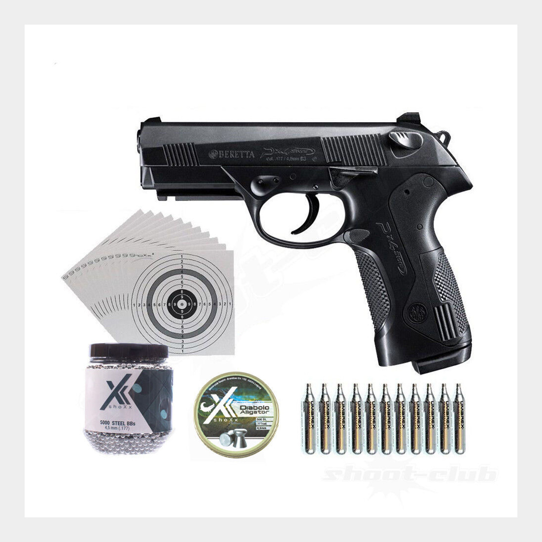 Beretta Px4 Storm CO2 Pistole 4,5mm im Set