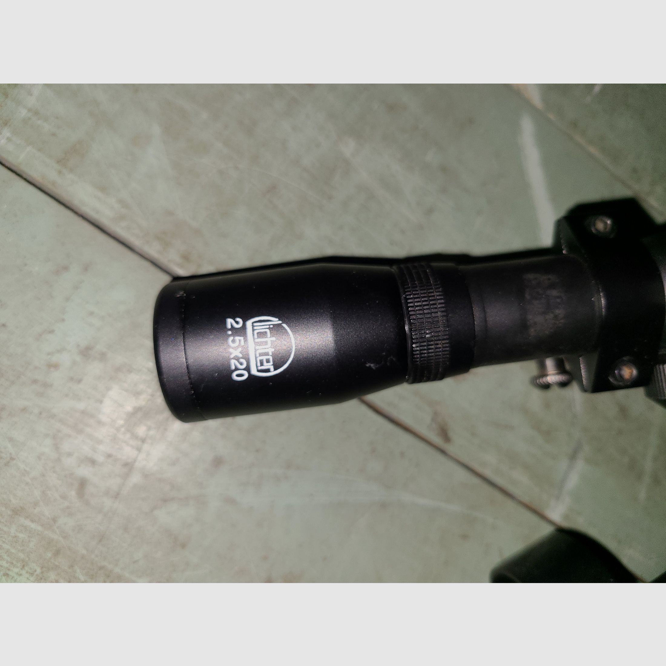 PISTOLA CON MIRINO VECCHIA ZFR UMAREX 1,5 x 15 COATED / + ZFR LUCIDO 2,5 x 20 USATO / ! LEGGERE LA DESCRIZIONE !, immagine 6 di 8