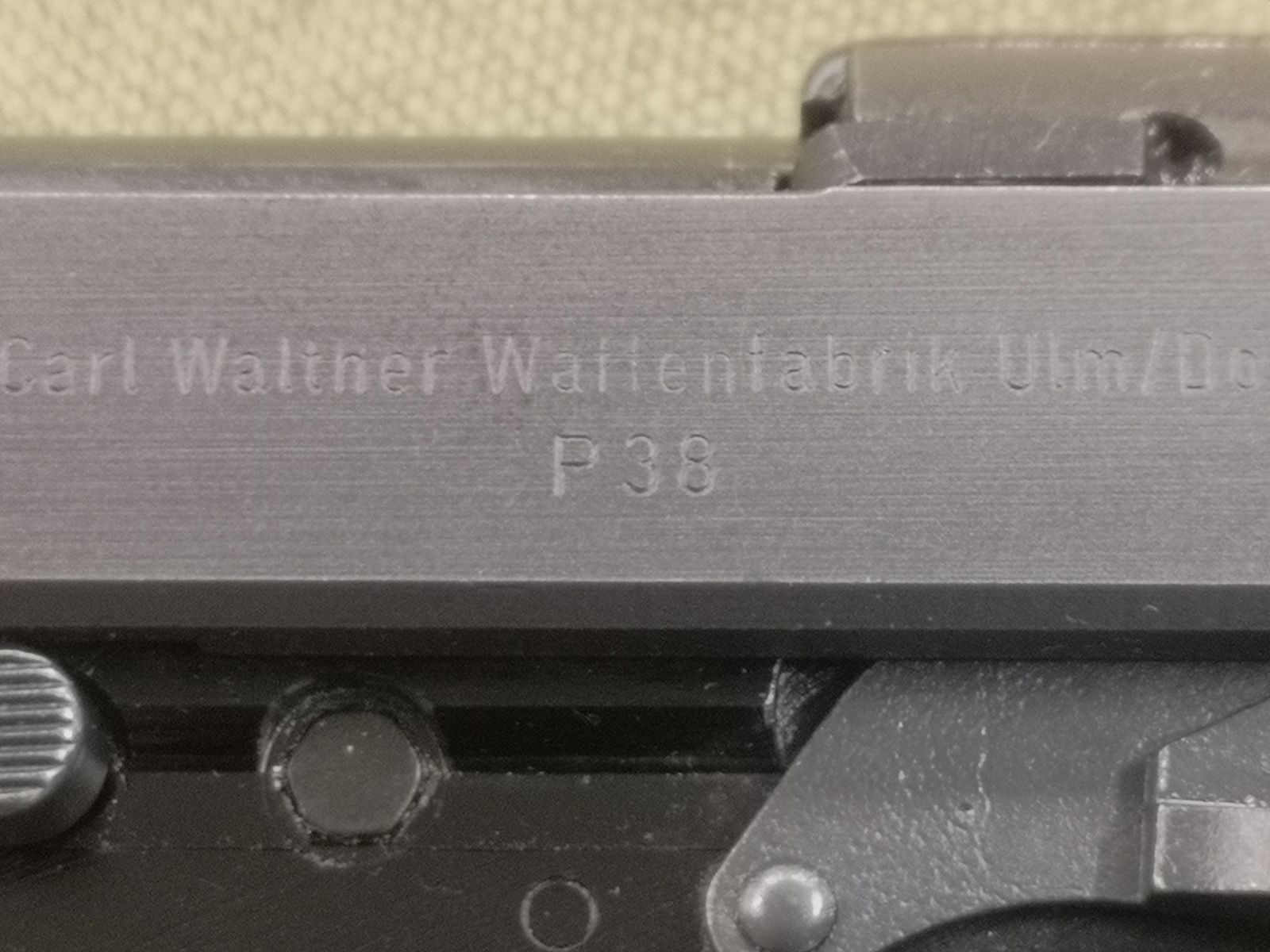 Walther P38, P1 service pistol, ordnance