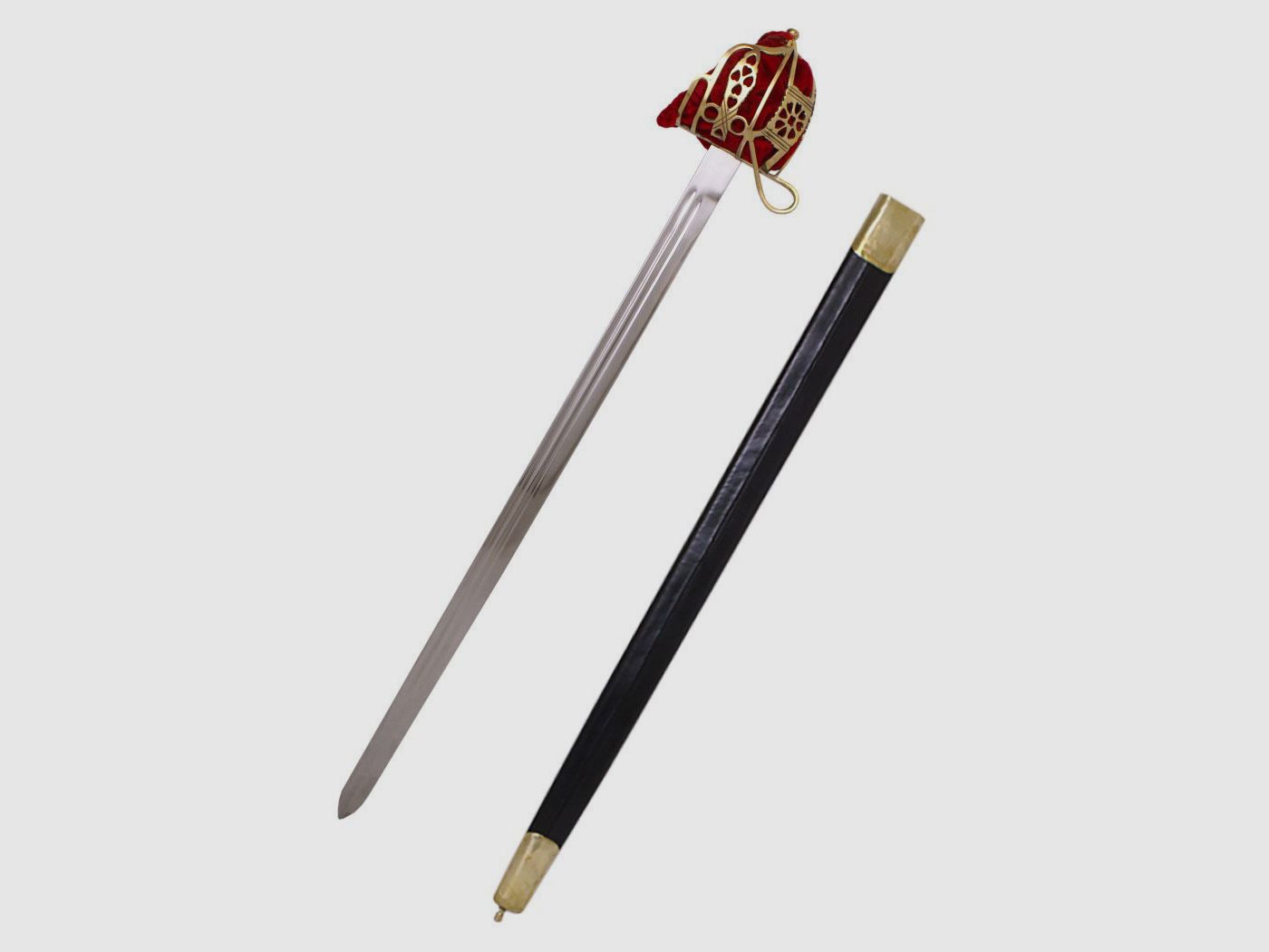 Scottish broadsword with basket hilt, image 2 of 2