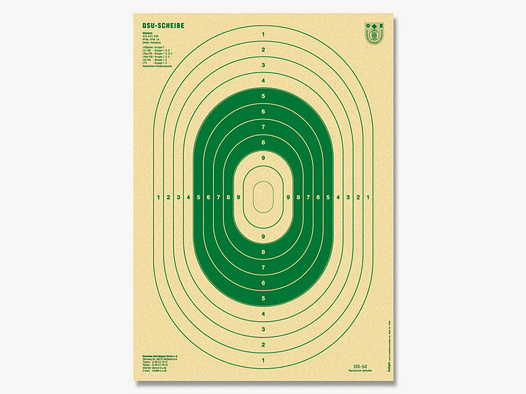 DSU ZIELSCHEIBE B2 DIN A2 - GRÜN - 59x42 CM