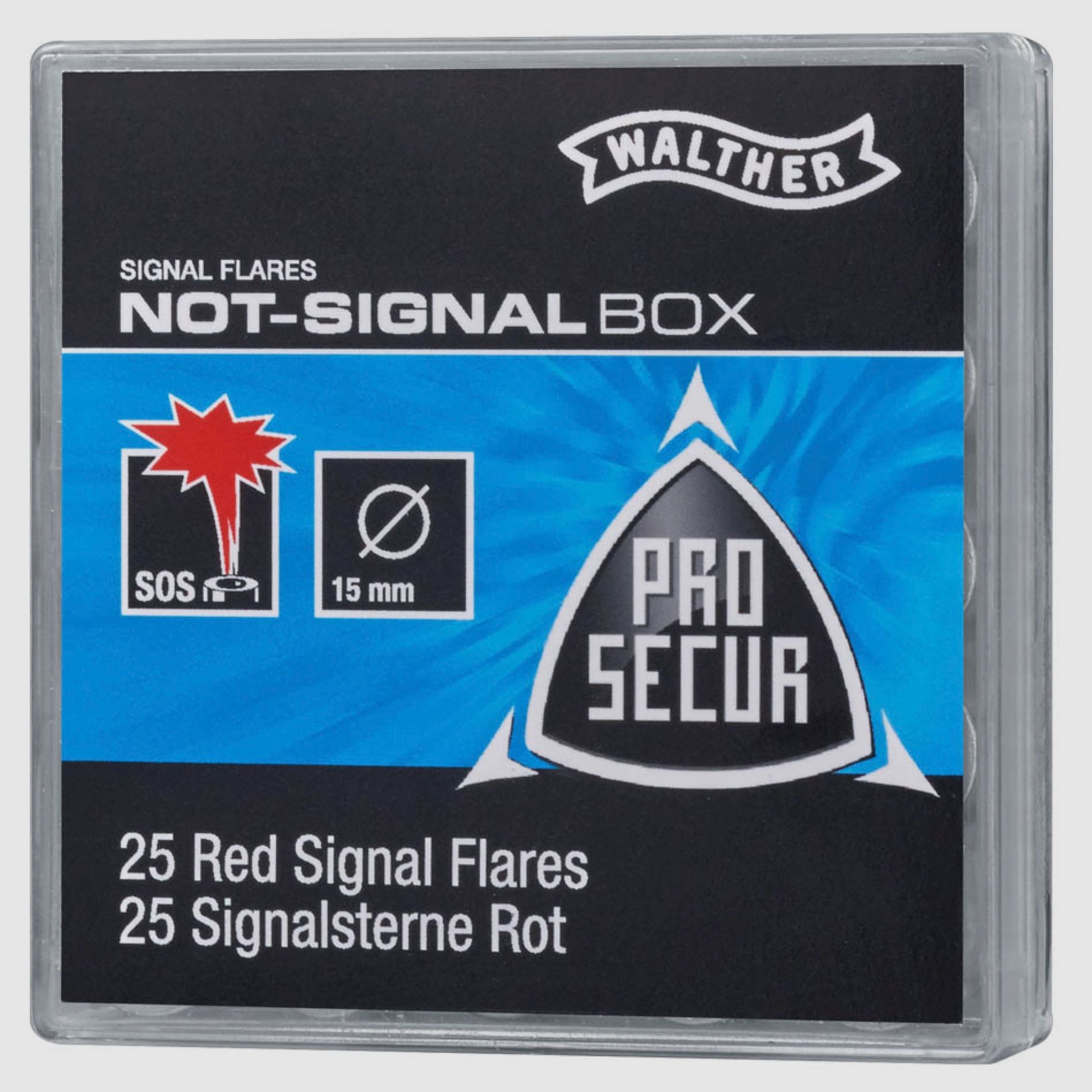 Walther 4.1489 Non segnale proiettili stelle segnale 25 pezzi Pyro