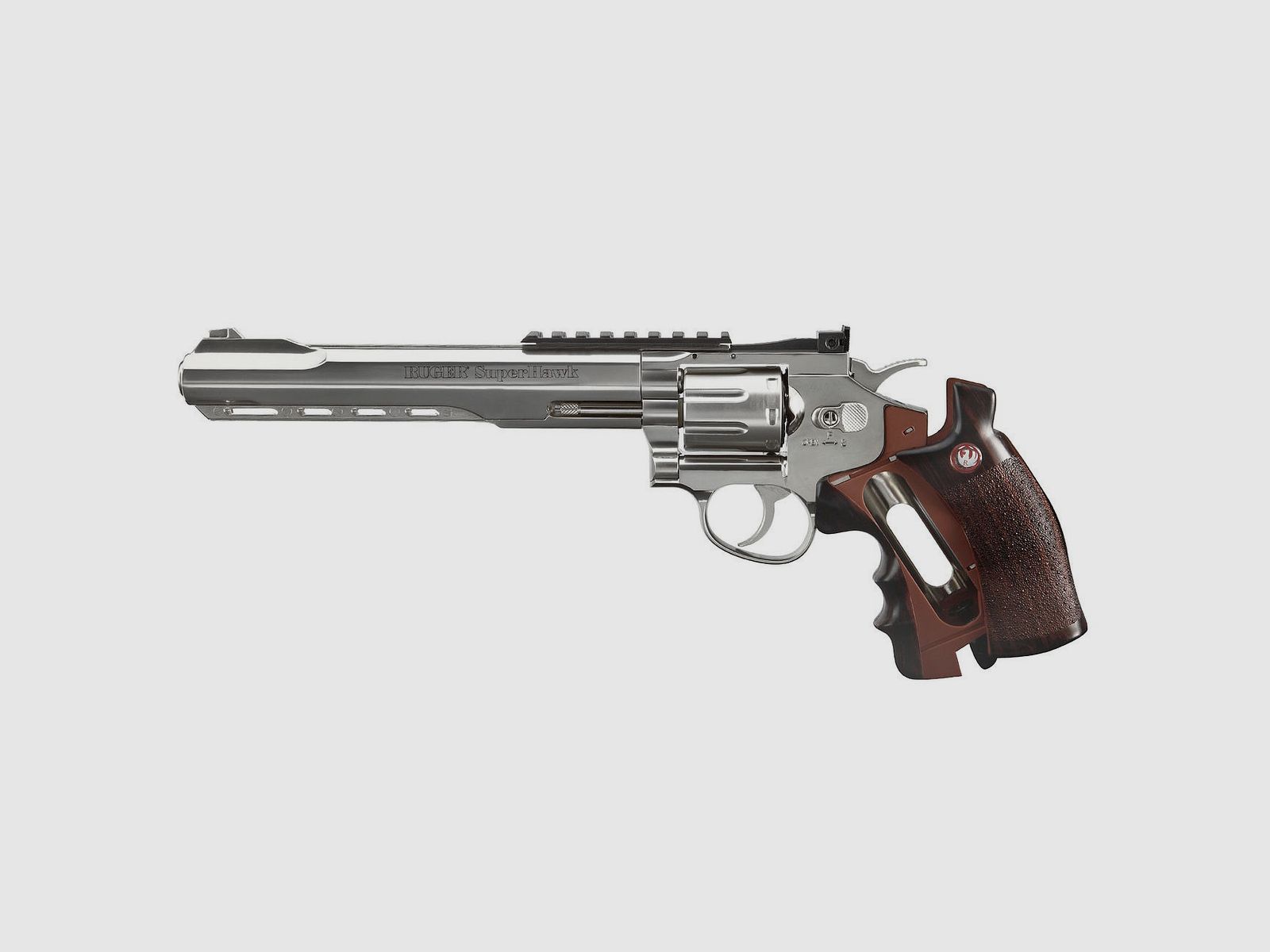 Ruger Super Hawk 8 Zoll 6mm BB CO2 Revolver veerchromt - 4 Joule